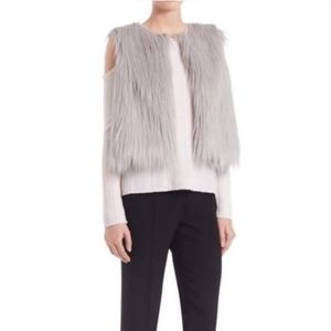 Elie Tahari Lilian Faux Fur Vest